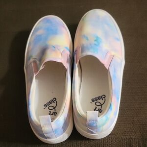 Art Class Girls Pastel Tie-Dye Non Marking Sneakers Size 2